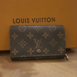 Louis Vuitton Black and Brown Monogram Wallet